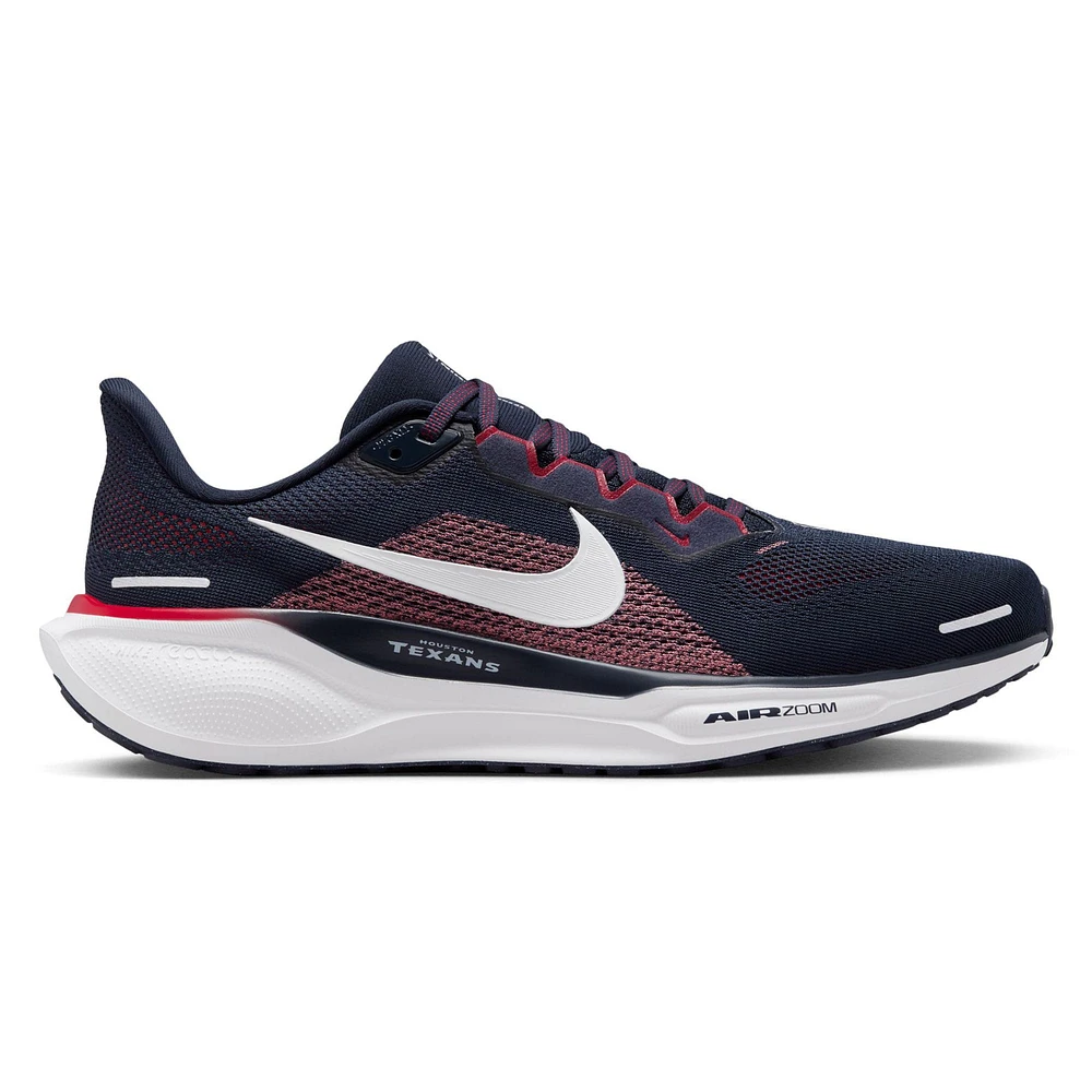 Chaussures de course unisexes Nike Zoom Pegasus 41 bleu marine des Houston Texans