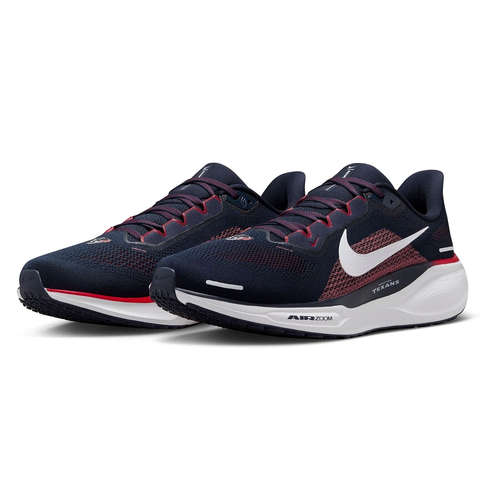 Chaussures de course unisexes Nike Zoom Pegasus 41 bleu marine des Houston Texans