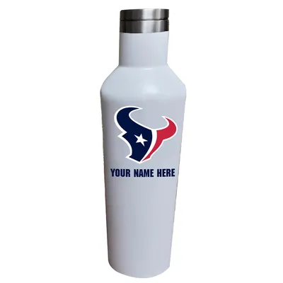 Houston Texans 17oz. Personalized Infinity Stainless Steel Water Bottle - White