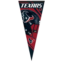 Fanion haut de gamme à rayures 17'' x 40'' Houston Texans de WinCraft