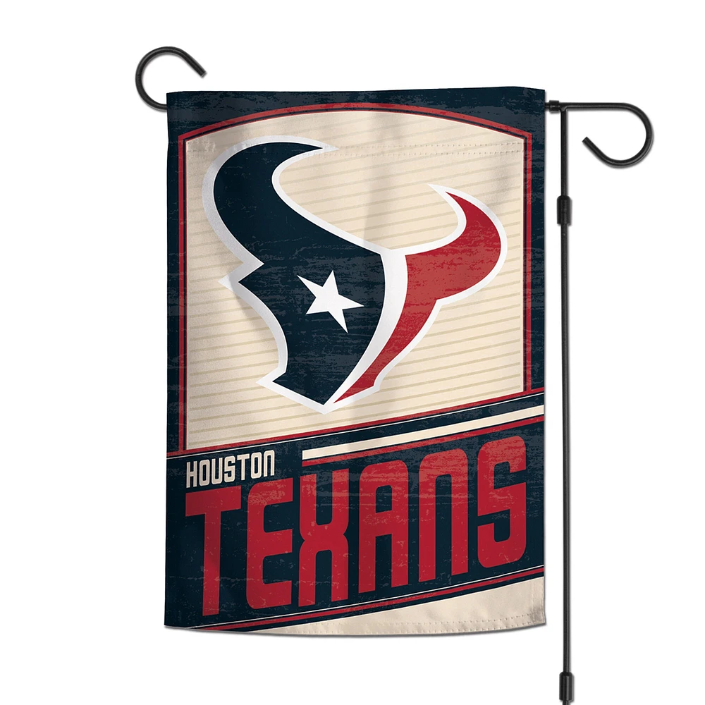 Drapeau de jardin d'équipe à 2 côtés 12'' x 18'' de WinCraft Houston Texans