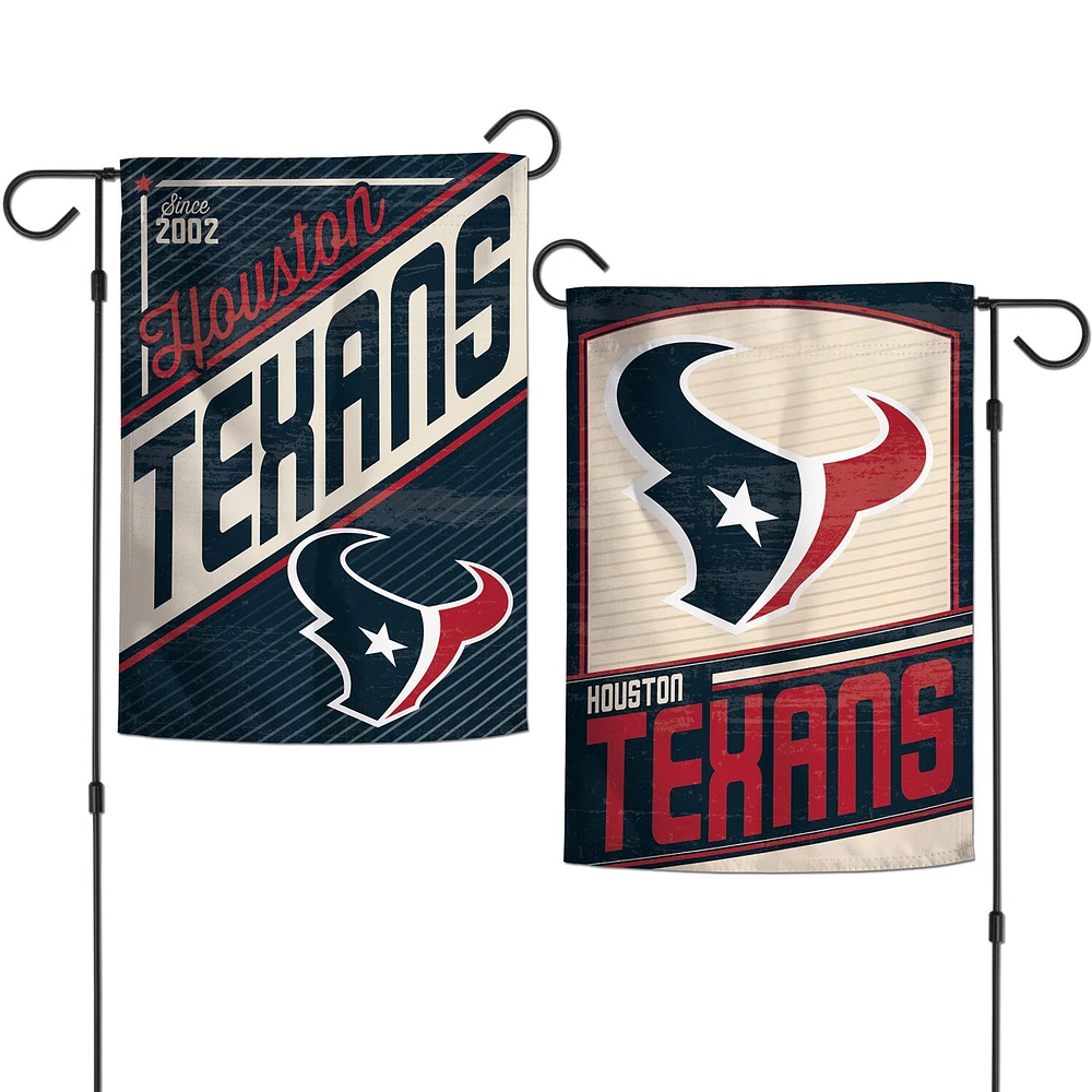 Drapeau de jardin d'équipe à 2 côtés 12'' x 18'' de WinCraft Houston Texans