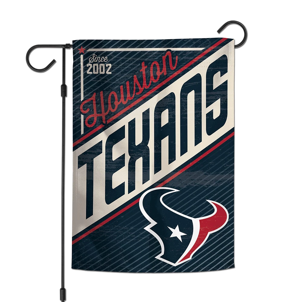 Drapeau de jardin d'équipe à 2 côtés 12'' x 18'' de WinCraft Houston Texans