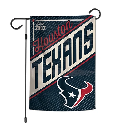 Drapeau de jardin d'équipe à 2 côtés 12'' x 18'' de WinCraft Houston Texans