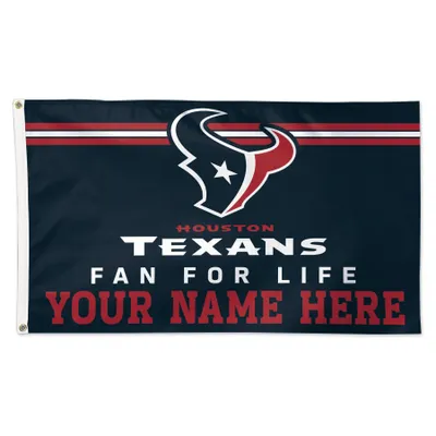 Houston Texans WinCraft 3' x 5' One-Sided Deluxe Personalized Flag