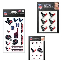 Ensemble de tatouages ​​sans eau WinCraft Houston Texans 4" x 7"