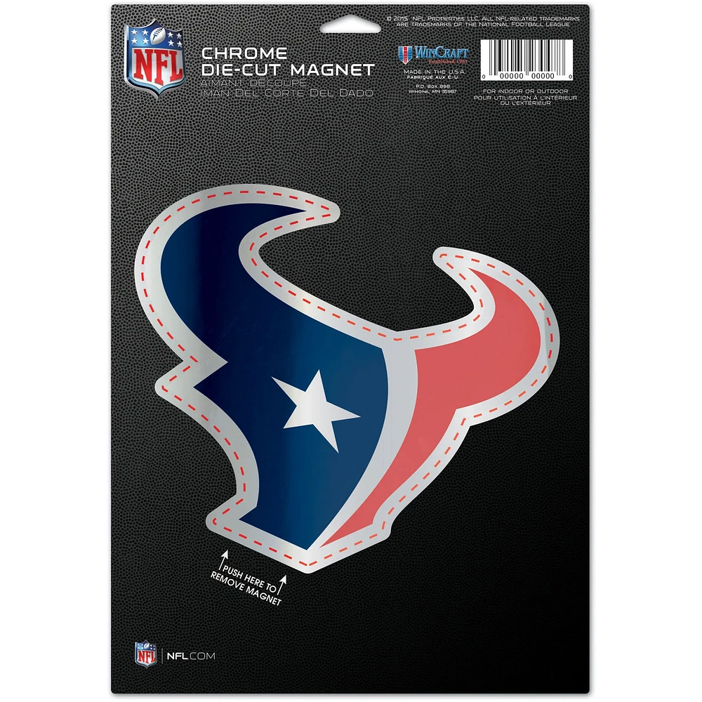 WinCraft Houston Texans 6'' x 9'' Chrome Magnet