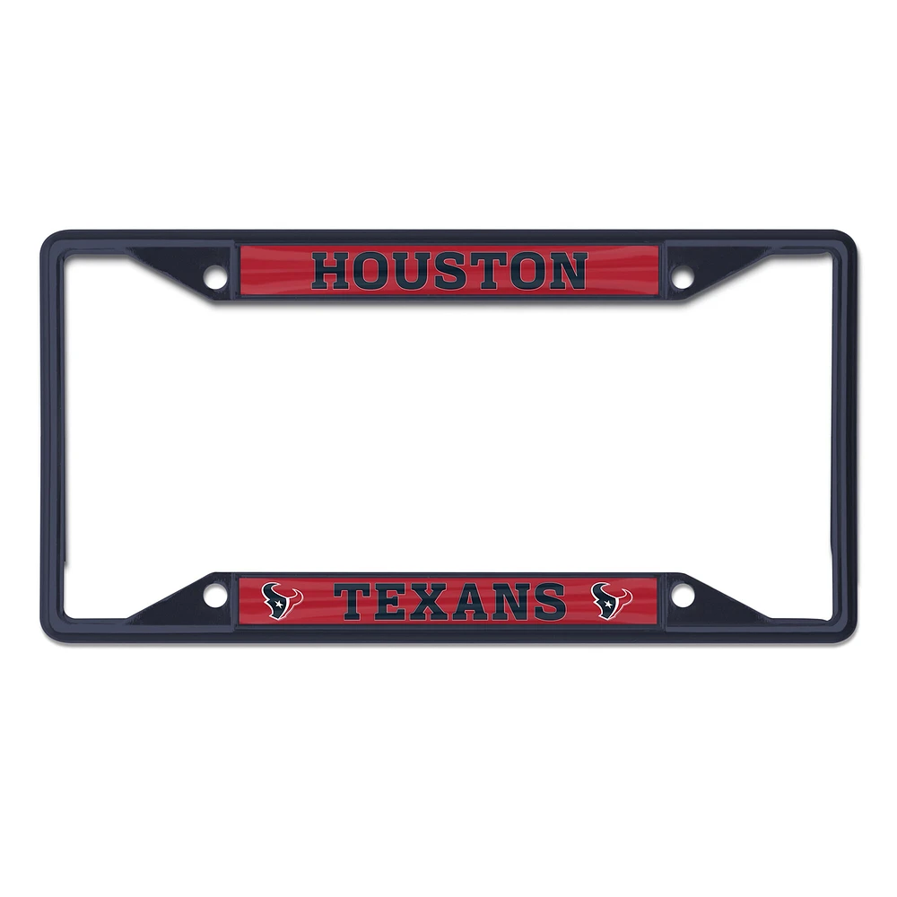 Cadre de plaque d'immatriculation couleur chrome WinCraft Houston Texans