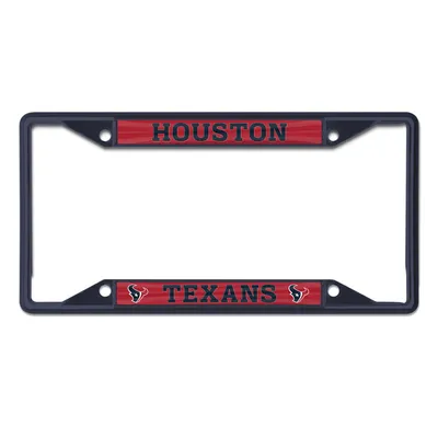 Houston Texans WinCraft Chrome Color License Plate Frame