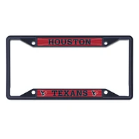 Cadre de plaque d'immatriculation couleur chrome WinCraft Houston Texans