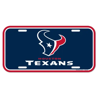 Houston Texans WinCraft Team Logo Plastic License Plate