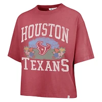 T-shirt court rouge clair '47 Florentina Montauk des Houston Texans pour femme