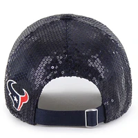 Women's '47  Navy Houston Texans Dazzle Clean Up Adjustable Hat