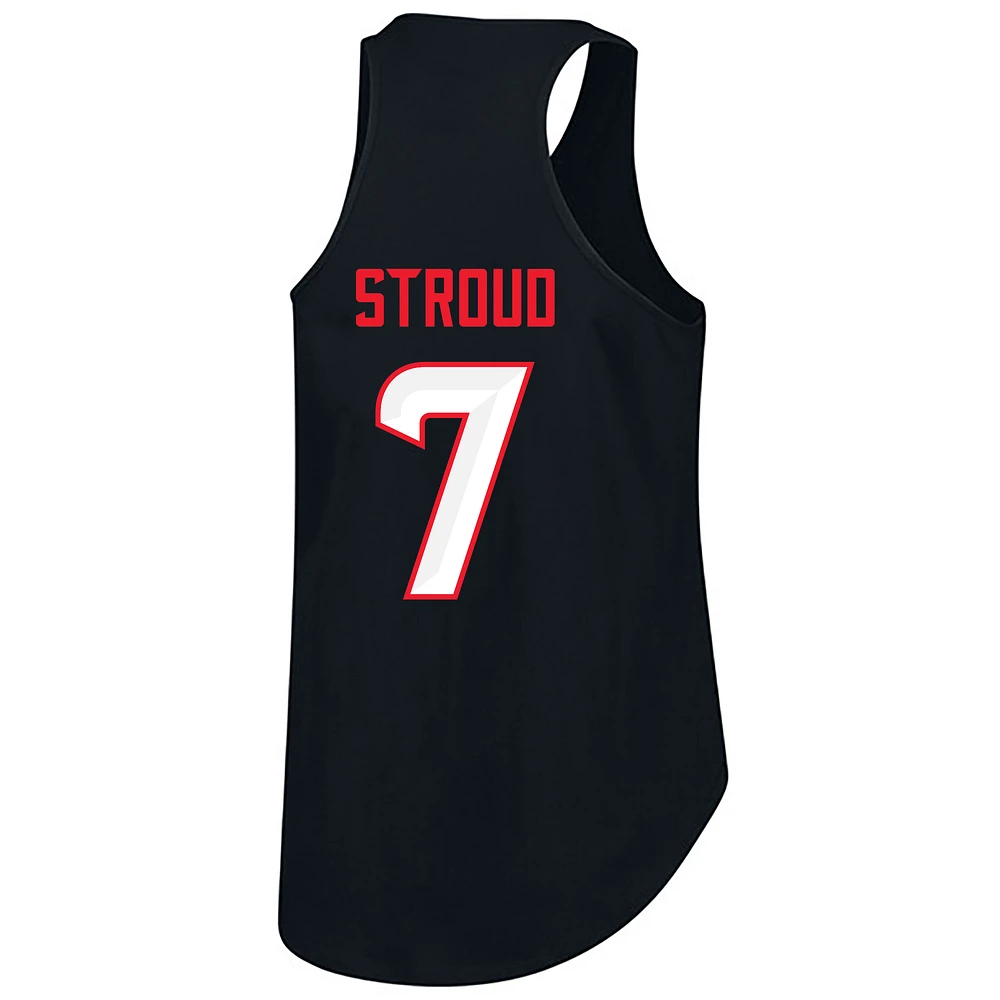 Women's Fanatics C.J. Stroud Navy Houston Texans Plus Name & Number Tank Top