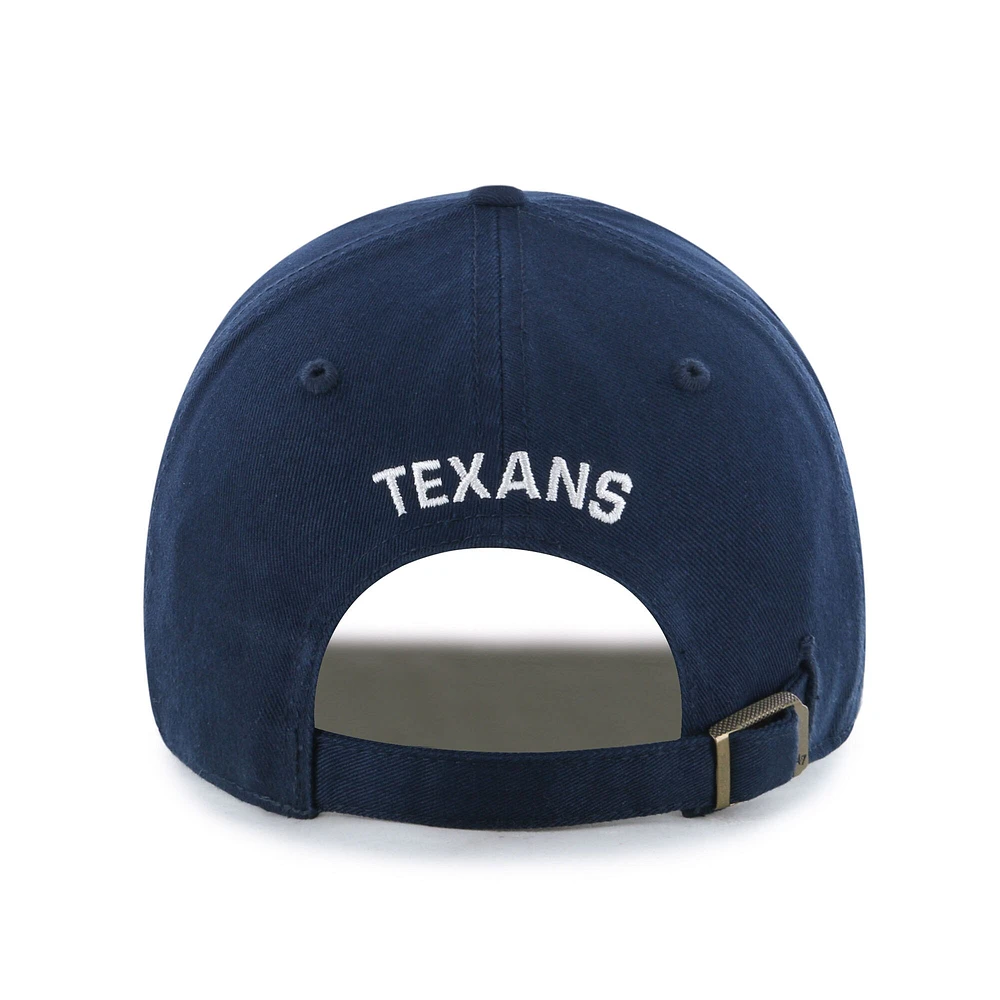 Women's '47 Navy Houston Texans Finely Clean Up Adjustable Hat