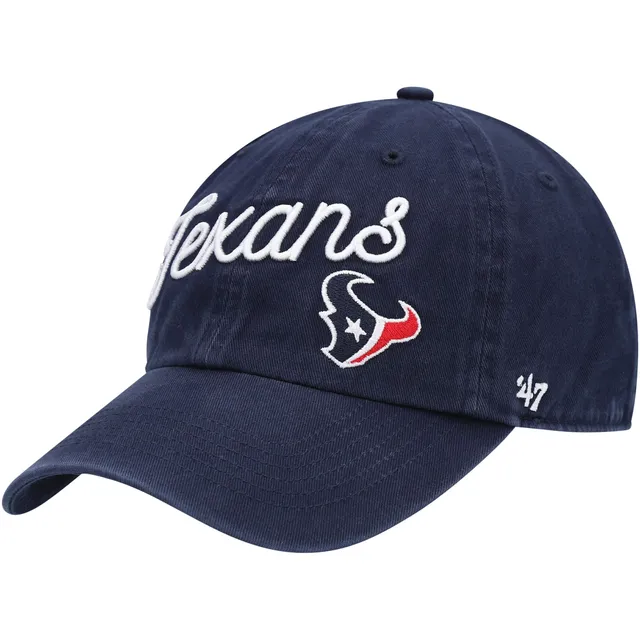 Women's '47 White Houston Texans Confetti Clean Up Adjustable Hat