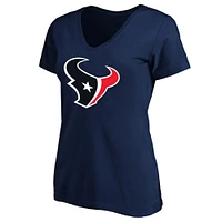 T-shirt à col rond pour femme C.J. Stroud Navy Houston Texans grande taille Fair Catch Name & Number