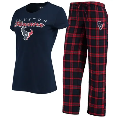 Houston Texans Concepts Sport Women's Logo T-Shirt & Pants Set - Navy/Red
