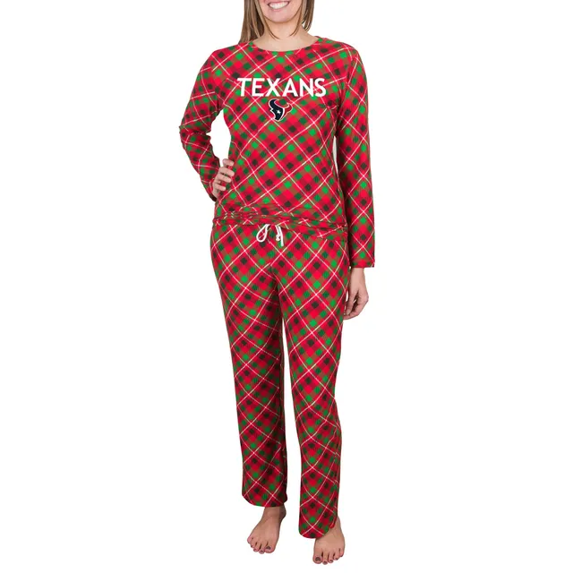 Lids Houston Texans Concepts Sport Women's Holly Allover Print Knit Long  Sleeve Top & Pants Set - Red/Green