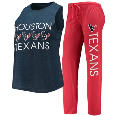 Houston Texans Concepts Sport Women's Muscle Tank Top & Pants Sleep Set - Red/Navy