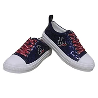 Women's Cuce Navy Houston Texans Team Sequin Sneakers