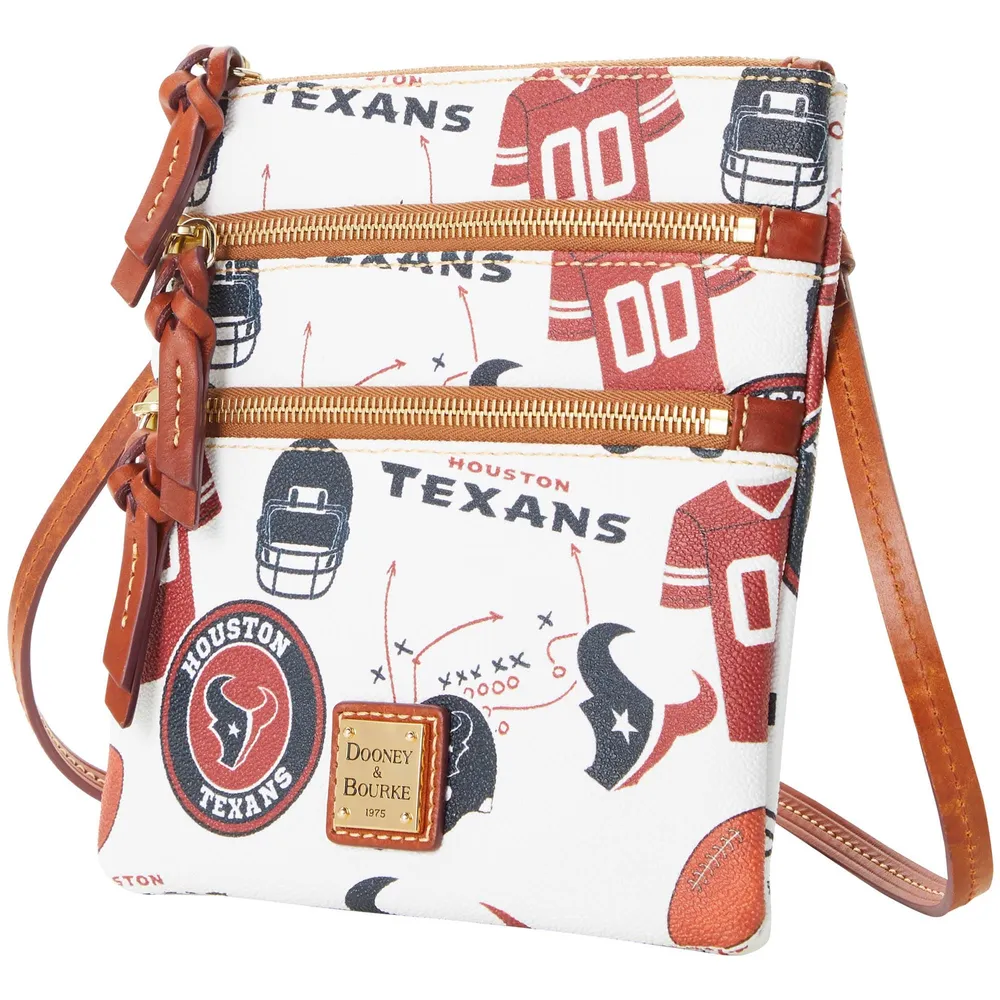 Houston Texans Dooney & Bourke Women's Triple-Zip Crossbody Bag