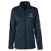 Veste entièrement zippée Dunbrooke Heather Navy Houston Texans Freestyle Teflon Shield pour femmes