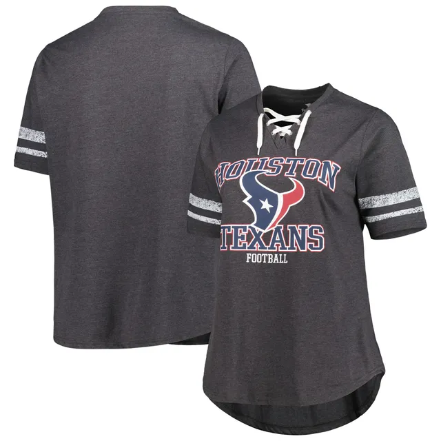 Women's Fanatics Branded Navy Houston Texans Slogan V-Neck T-Shirt