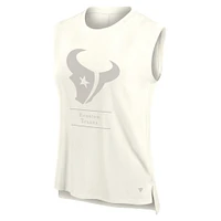 Débardeur Fanatics pour femme, crème, Houston Texans Studio Embrace