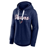 Fanatics Heather Navy Houston Texans Set To Fly pour femmes - Sweat à capuche