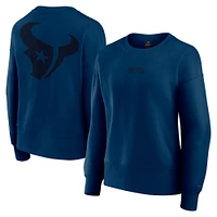 Sweat-shirt à enfiler Fanatics pour femme bleu marine Houston Texans Elements