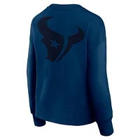 Sweat-shirt à enfiler Fanatics pour femme bleu marine Houston Texans Elements