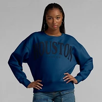 Sweat-shirt à enfiler Fanatics pour femme bleu marine Houston Texans Elements