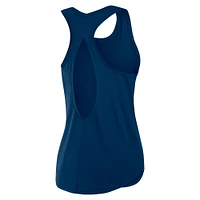 Women's Fanatics Navy Houston Texans Iron Fan Tank Top