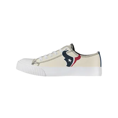 Houston Texans FOCO Women's Low Top Canvas Shoes - Cream
