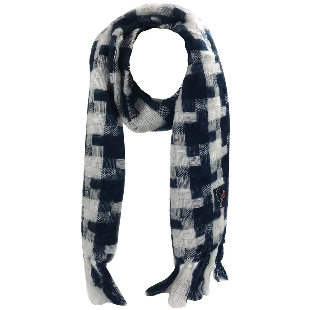 Houston Texans FOCO Women's Checkered Woven Blanket Scarf