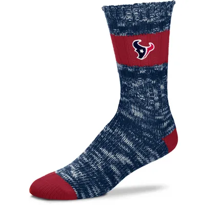 Houston Texans For Bare Feet Women's Alpine Stripes Crew Socks