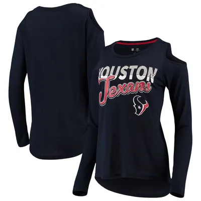 Boston Red Sox G-III 4Her by Carl Banks Women's Extra Inning Cold Shoulder T-Shirt - Navy