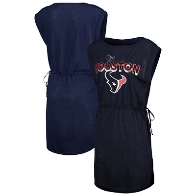 G-III 4Her pour femme par Carl Banks Navy Houston Texans G.O.A.T. Couverture de maillot bain