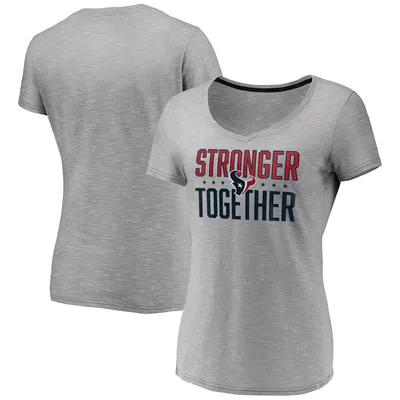 Women's Fanatics Branded Navy Houston Texans Slogan V-Neck T-Shirt