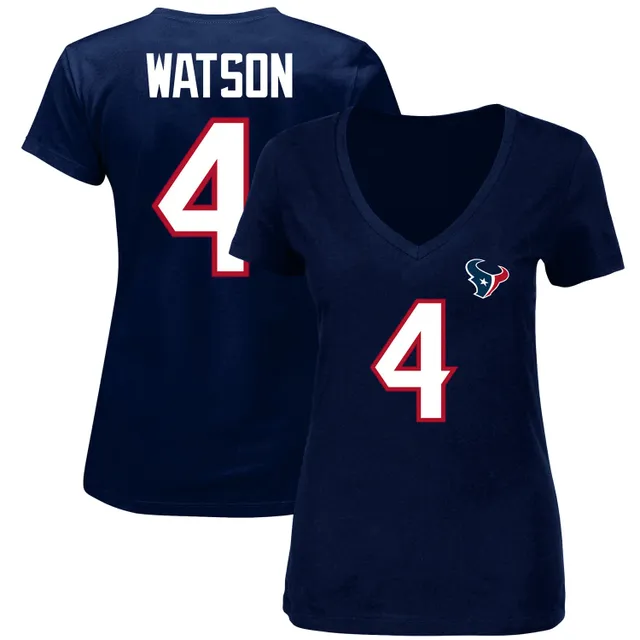 Nike Deshaun Watson White Houston Texans Name & Number T-Shirt