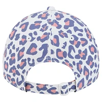 Casquette ajustable 9TWENTY blanche Houston Texans Active Leopard de New Era pour femme