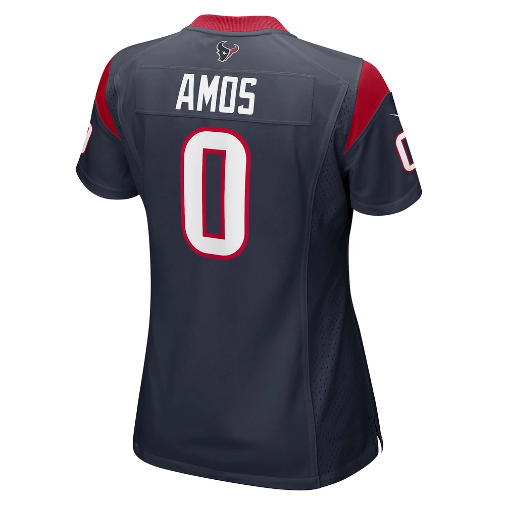 Maillot de match Nike Adrian Amos des Houston Texans pour femme, bleu marine