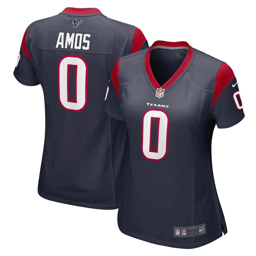 Maillot de match Nike Adrian Amos des Houston Texans pour femme, bleu marine