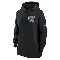 Sweat à capuche Nike noir Houston Texans NFL Crucial Catch Club 2023 pour femme