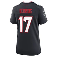 Women's Nike Braxton Berrios  Navy Houston Texans Team Game Jersey