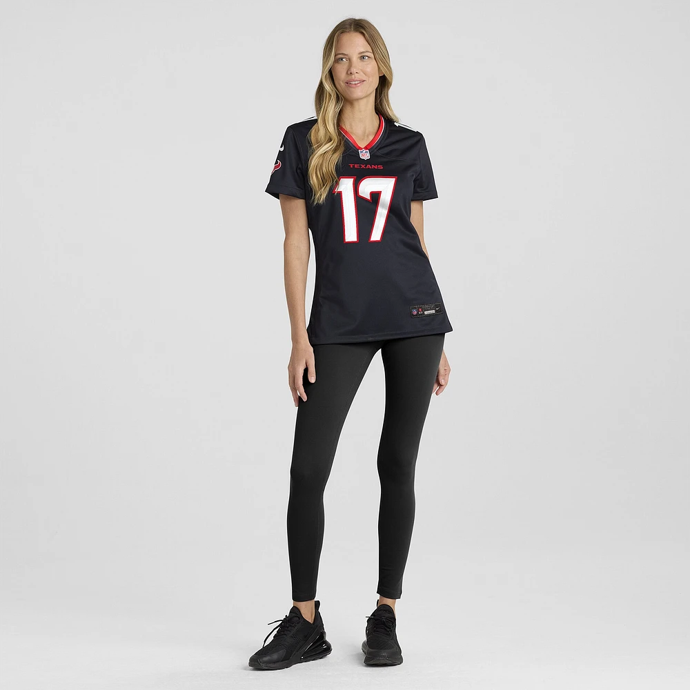 Women's Nike Braxton Berrios  Navy Houston Texans Team Game Jersey