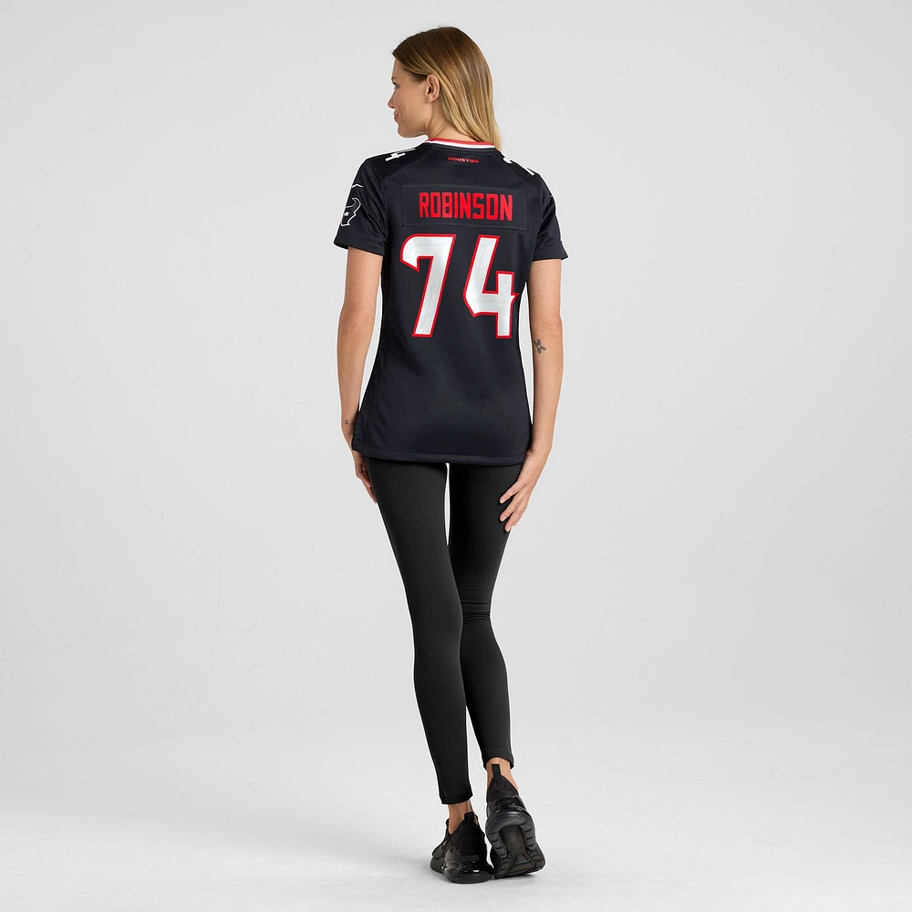 Women's Nike Cam Robinson  Navy Houston Texans Team Game Jersey