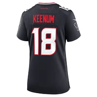 Maillot de match Nike Case Keenum bleu marine pour femme des Houston Texans