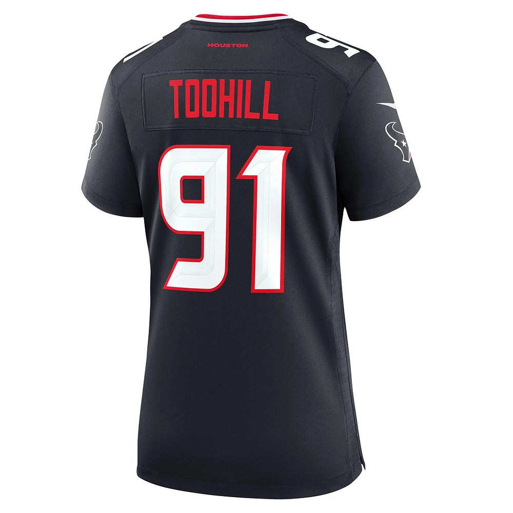 Women's Nike Casey Toohill  Navy Houston Texans Team Game Jersey